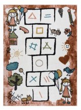 Dětský kusový koberec Fun Hop pink