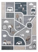 Dětský kusový koberec Fun Strade grey