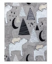 Dětský kusový koberec Junior 51974.802 Bears grey