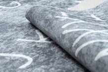 Dětský kusový koberec Junior 52106.801 Alphabet grey