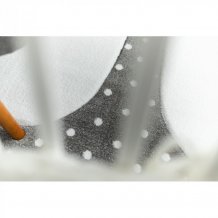 Dětský kusový koberec Petit Bunny grey