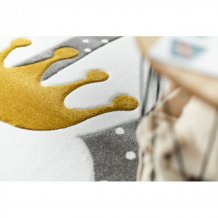 Dětský kusový koberec Petit Bunny grey