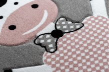 Dětský kusový koberec Petit Dolly sheep grey kruh