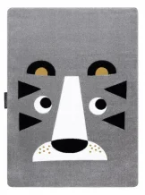 Dětský kusový koberec Petit Lion grey