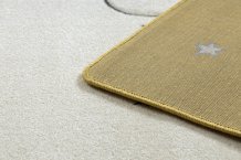 Dětský kusový koberec Petit Moon with clouds gold