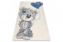 Dětský kusový koberec Petit Teddy bear cream