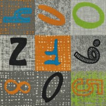 Dětský metrážový koberec Alphabet 150 Abeceda