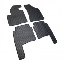 Gumové autokoberce Hyundai Santa Fe 2006-2012 (černé, černá lemovka) HTA