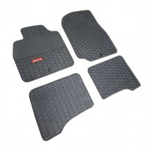 Gumové autokoberce Toyota Landcruiser J100 2002-2007 (šedé, šedá lemovka) HTA