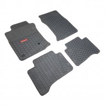 Gumové autokoberce Toyota Landcruiser J120 2002-2009 (šedé, šedá lemovka) HTA