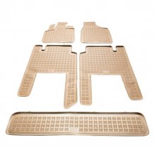 Gumové koberce Chrysler Grand Voyager 2008-2016 (7 míst) - 28 mm okraj