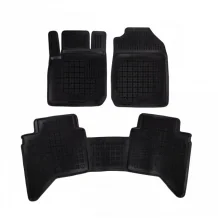 Gumové koberce Isuzu D-max 2020- (4 dveře, double cab) - 28 mm okraj