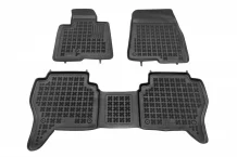 Gumové koberce Mitsubishi Pajero 2002-2006 (po faceliftu) - 28 mm okraj