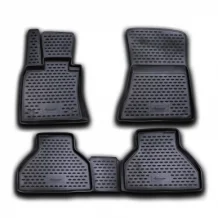 Gumové koberečky BMW X5 2006-2013 (E70, rozteč fixací 33,5 cm) - Novline 28 mm okraj