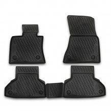 Gumové koberečky BMW X6 2014-2019 (F16) - Novline 28 mm okraj