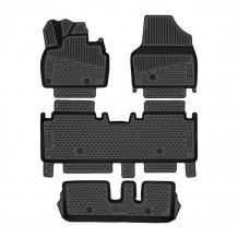 Gumové koberečky Kia EV9 2023- (7 míst) - Novline 28 mm okraj