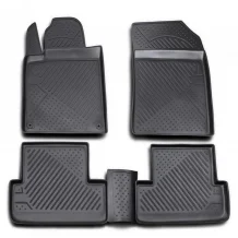 Gumové koberečky Peugeot 407 2004-2010 - Novline 28 mm okraj