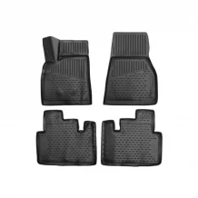 Gumové koberečky Tesla Model S 2017-2026 (liftback) - Novline 28 mm okraj