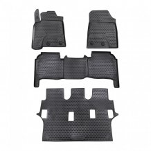 Gumové koberečky Toyota Land Cruiser 200 2012-2021 (7 míst) - Novline 28 mm okraj