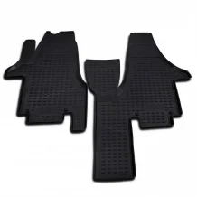 Gumové koberečky Volkswagen Transporter T5 2003- / Volkswagen Transporter T6 2015-2021 (přední, 2míst) - Novline 28 mm okraj