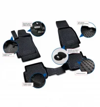 Gumové koberečky Hyundai Getz 2002-2009 - Novline 28 mm okraj
