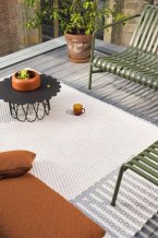 Jednobarevný outdoorový koberec B&C Lace white sand 497009 Brink & Campman