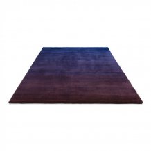 Jednobarevný vlněný koberec B&C Shade Low electric blue aubergine 010118 Brink & Campman