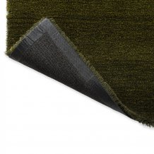 Jednobarevný vlněný koberec B&C Shade Low olive deep forest 010107 Brink & Campman