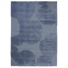 Jednobarevný vlněný koberec Marimekko Iso Unikko modrý 132308 Brink & Campman