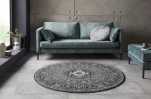 Kruhový koberec Mirkan 104436 Dark-grey