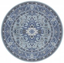 Kruhový koberec Mirkan 104438 Skyblue
