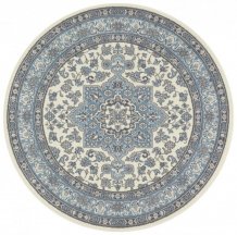 Kruhový koberec Mirkan 104442 Cream/Skyblue