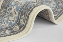 Kruhový koberec Mirkan 104442 Cream/Skyblue