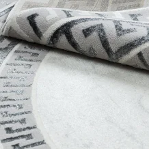 Kusový koberec Allure 1960 white/grey kruh