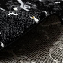 Kusový koberec Allure 1963 black/gold kruh
