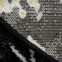 Kusový koberec Allure 1963 black/gold kruh