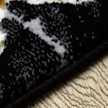 Kusový koberec Allure 1963 black/gold kruh