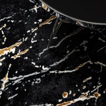 Kusový koberec Allure 1963 black/gold kruh