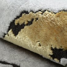 Kusový koberec Allure 1963 white/gold kruh