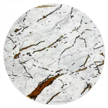 Kusový koberec Allure 1963 white/gold kruh