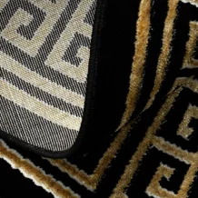Kusový koberec Allure 1968 black/gold kruh