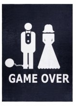 Kusový koberec Bambino 2104 Game Over black