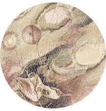 Kusový koberec Bellona dark beige kruh