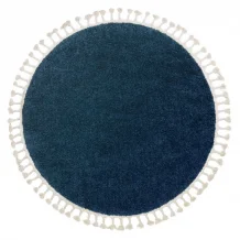 Kusový koberec Berber 9000 navy kruh
