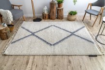 Kusový koberec Berber Maknes B5910 cream and grey