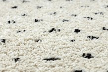 Kusový koberec Berber Syla B752 dots cream kruh