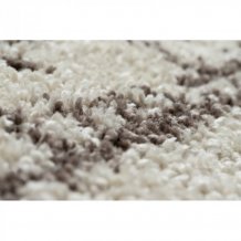 Kusový koberec Berber Tanger B5940 cream and brown kruh