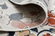 Kusový koberec Botanic 65239 flowers ecru – na ven i na doma