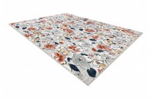 Kusový koberec Botanic 65239 flowers grey – na ven i na doma