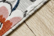 Kusový koberec Botanic 65239 flowers grey – na ven i na doma